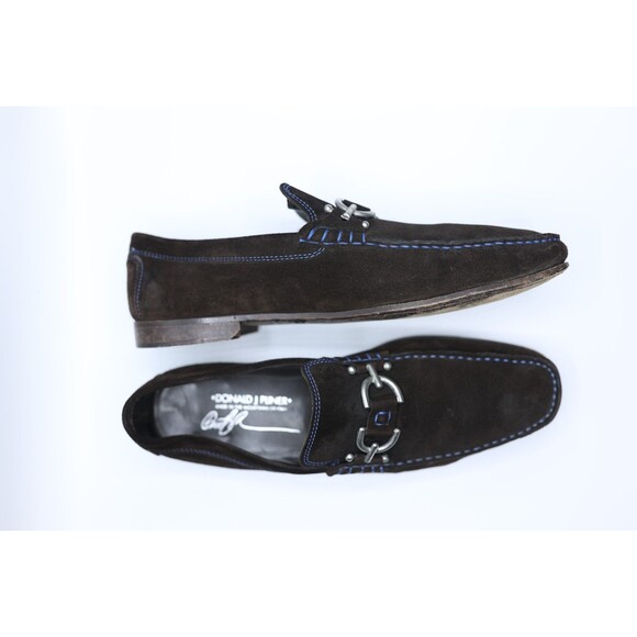 Donald J Pliner Dacio Expresso Suede Slip-On Loafer Men Size 10.5 M Shoes